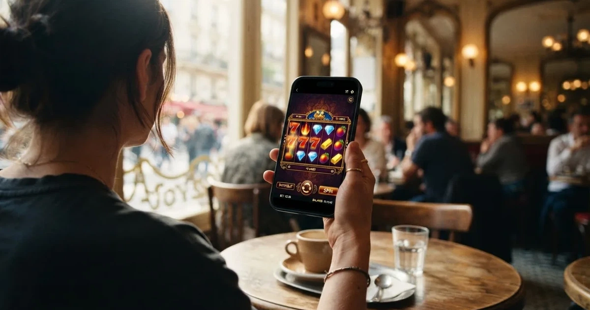 Joueur consultant un casino en ligne sur smartphone sans avoir encore transmis de document